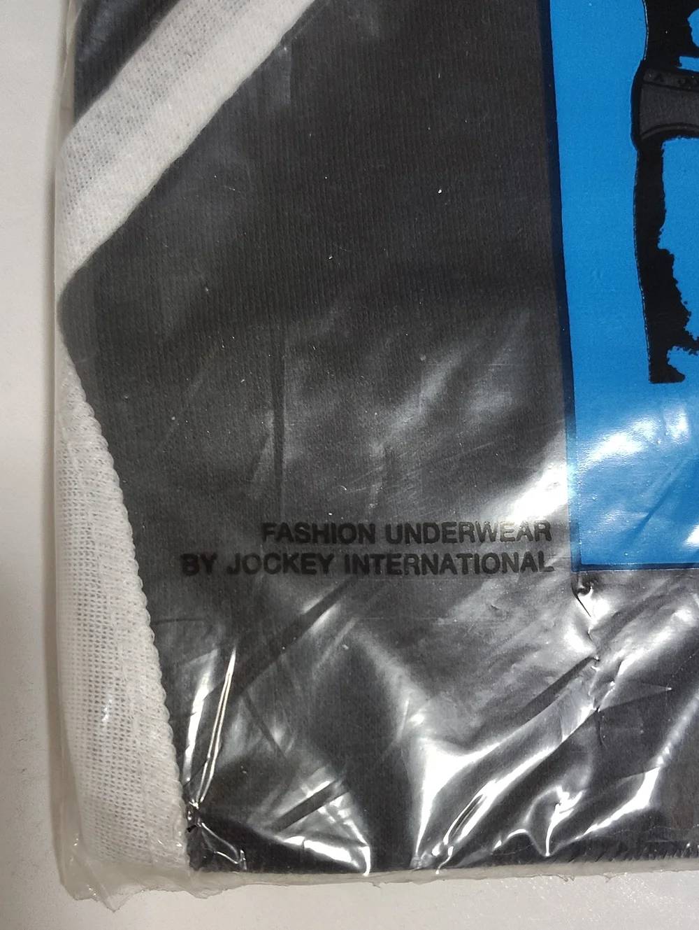 VTG 1972 Jockey Black Brief with White Trim Life Low-Rise Slim Guy NIP -Size 34